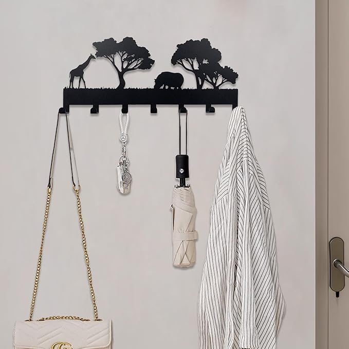 Metal Key Holder, Key Holder Wall Mounted Key Hooks Organizer Key Hanger Rack Wall Mounted for Home, Entryway, Hallway, Office