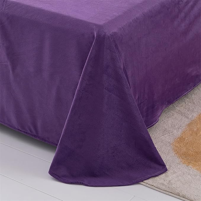 MorroMorn 5 PCS Plush Shaggy Duvet Cover Sets, Luxury Shag Fluffy Comforter Cover Fuzzy Bedding Set - Long Faux Fur Ultra Soft Cozy (Lavender, Full/Queen)