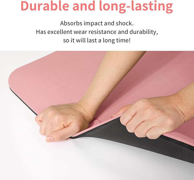 Yoga Mat Non Slip Anti-tear,extra thick-2/5 inch（10MM）High Resiliency Professional POE Yoga Mats for Women Men Kids,72"x24"inch,Workout, Yoga, Pilates and Floor Exercise, with Carrier Strap