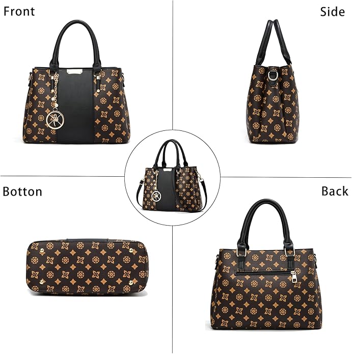 KURGOOL Women Purses and Handbags Top Handle Satchel Shoulder Bags Messenger Tote Bag for Ladie