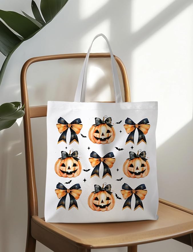 Halloween Tote Bag, Halloween Gifts for Women, Horror Tote Bag, Reusable Grocery Bags Shopping Bags