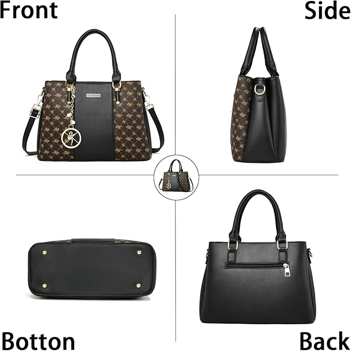 KURGOOL Women Purses and Handbags Top Handle Satchel Shoulder Bags Messenger Tote Bag for Ladie