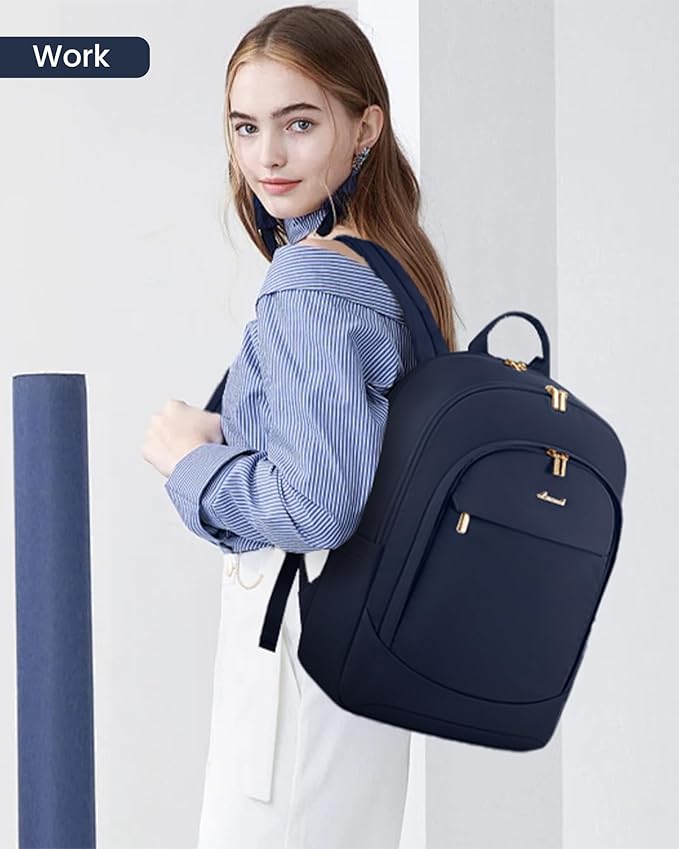 LOVEVOOK Laptop Backpack for Women, 17.3 Inch Business Backpack Purse, Large Capacity Casual Daypack, Work Computer Backpack, Travel Backpack for Teacher, nurse, Gift