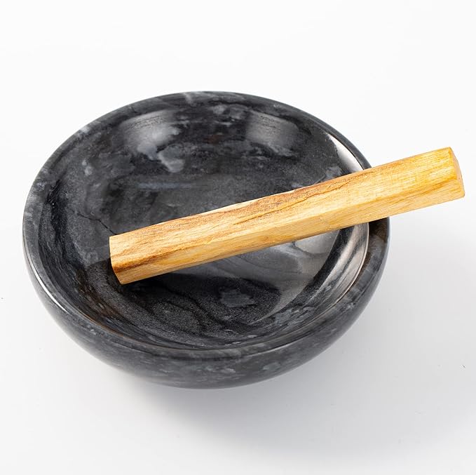 Incense Holder, Natural Marble Incense Holder for Sticks with 9 Holes, Handmade Incense Stick Burner Ideal for Smudging, Incense Burning, Decoration