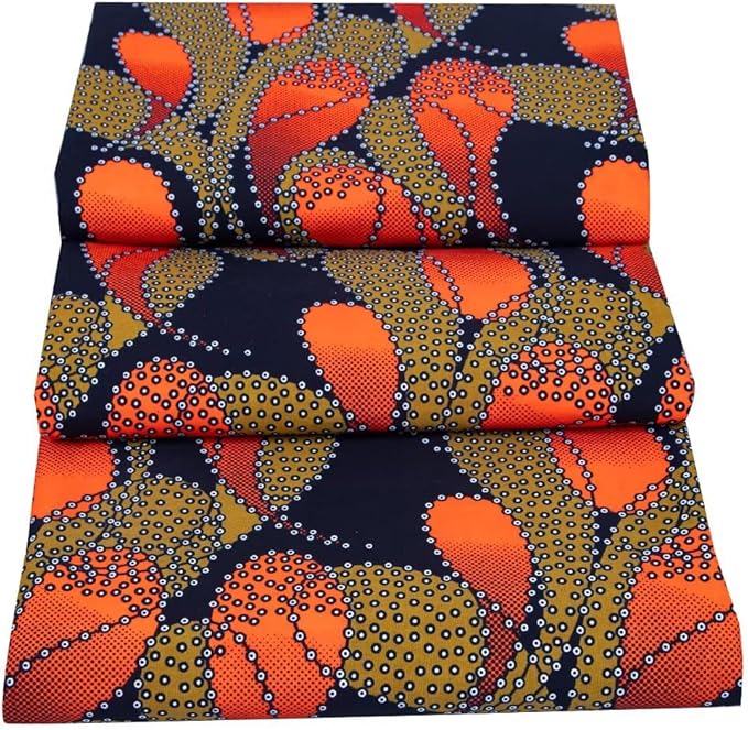Africa Ankara Prints Wax 6 Yard Fabric African Fabric for Party Dress Craft DIY Sewing Textile Polyester Nigeria Tissu