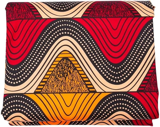 African Fabric 6 Yard Printed Wax Cloth African Ankara Fabric for Party Dress A67