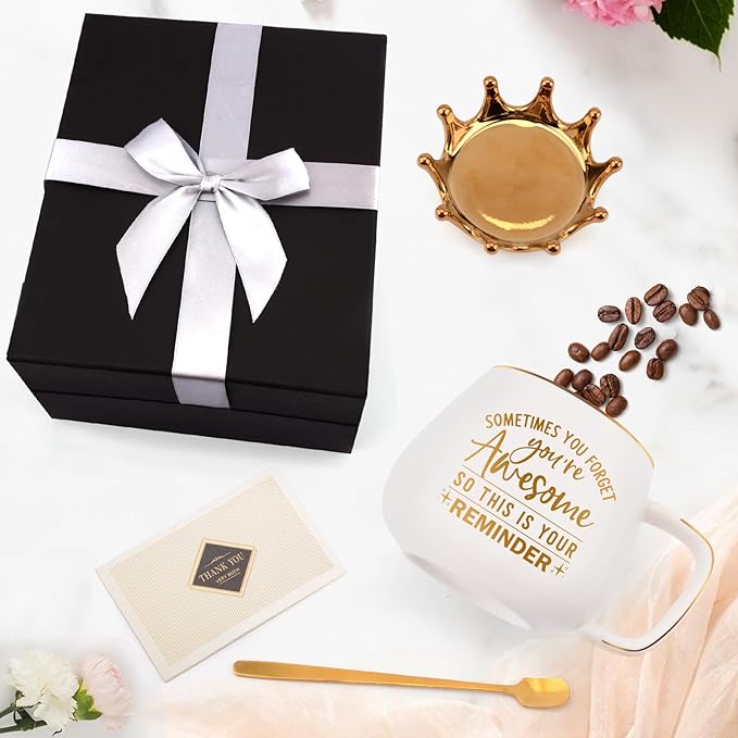 Gift for Mom Women Coworkers, Unique Thank You Coffee Mugs, Gifts for Birthday Graduation Easter, Friendship Appreciation Gifts for Boss