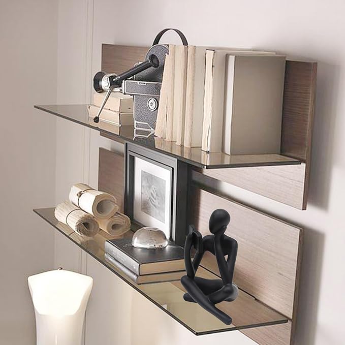 Reading Women Statue, Thinker Sculptures, Abstract Art Ornament, Modern Aesthetic Figurine Decoration, Suitable for Home Living Room Bedroom Office Shelf Table Desk Bookshelf Decor