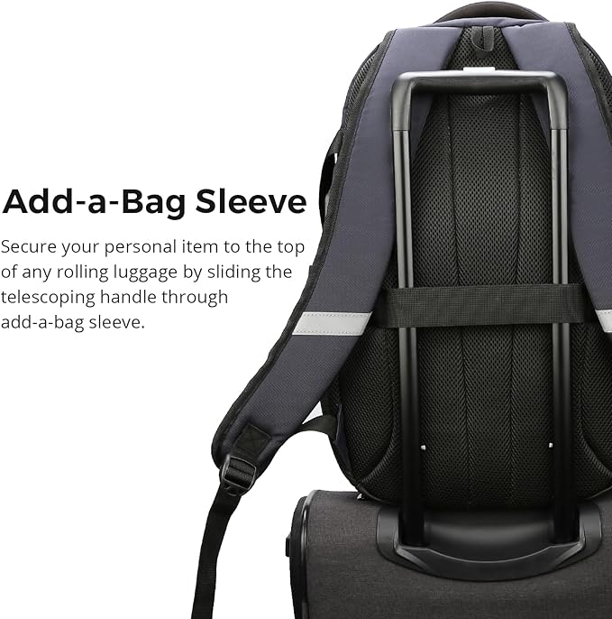 Swissdigital Design Laptop Backpack with USB Charging Port, Travel Backpack Fits 15.6 inches Computer, 31L College School Backpack for Men, Blue Camo | SD803