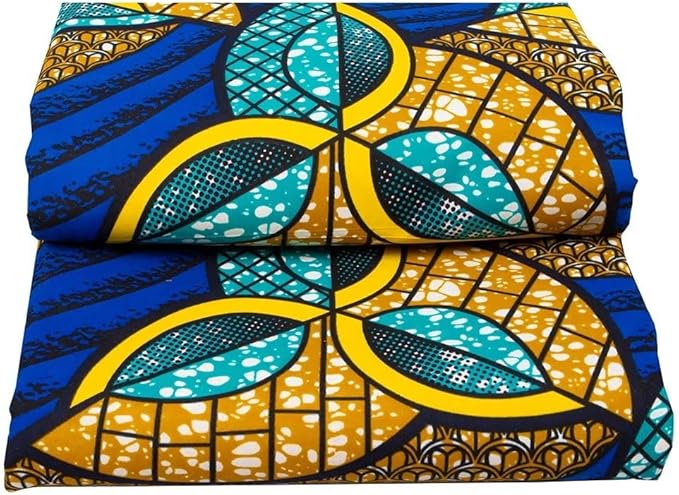 African Fabric 6 Yard Printed Wax Cloth African Ankara Fabric for Party Dress A66