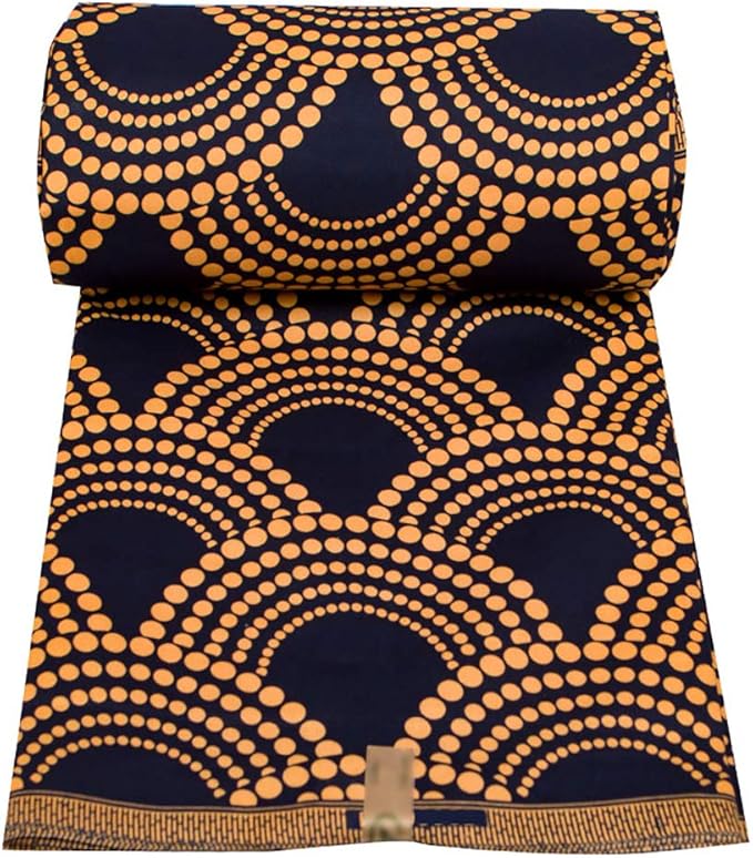 African Fabric 6 Yard Ankara Tribal Print Fabric for Party Dress A30