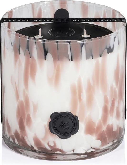 Zodax Apothecary Guild Scented Opal Glass Jar Candle- 50 oz/3-Wick - Rio de Janeiro