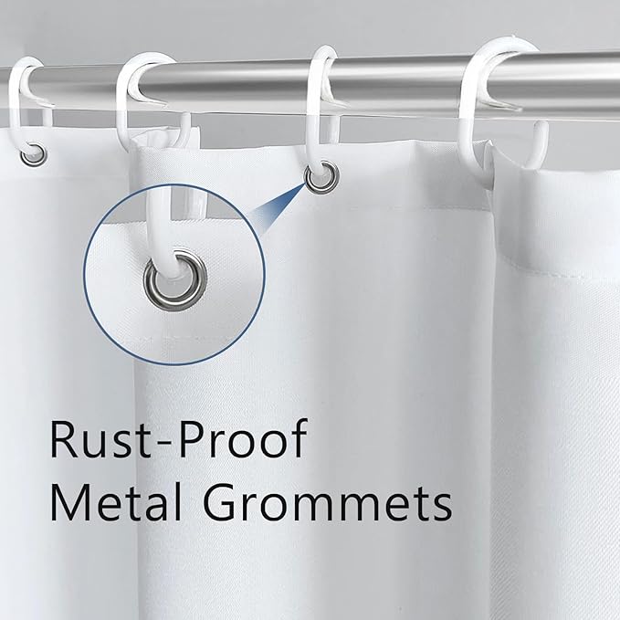 Blue Gray Boho Shower Curtain Dusty Blue Gold Leaves Modern Bohemian Abstract Mid Century Minimalist Grey Plant Bathroom Decor Geometric Arch 60Wx72H Bath Curtain Fabric Polyester 12 Pack Hooks