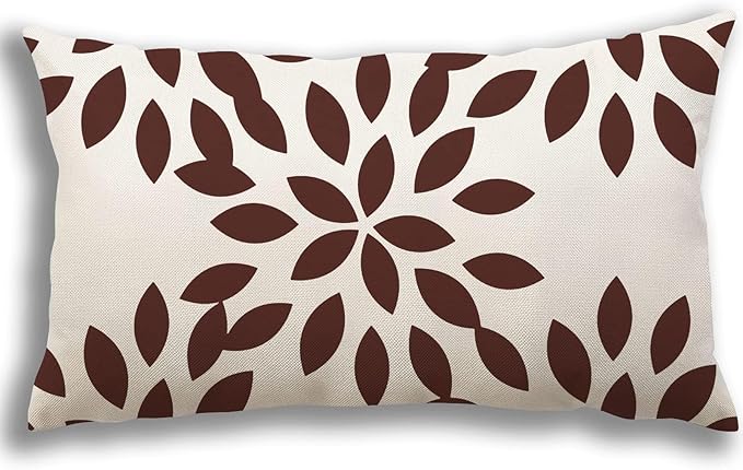 YCOLL Pillow Covers 12x20 Set of 4, Modern Sofa Throw Pillow Cover, Decorative Outdoor Linen Fabric Pillow Case for Couch Bed Car, Coffee