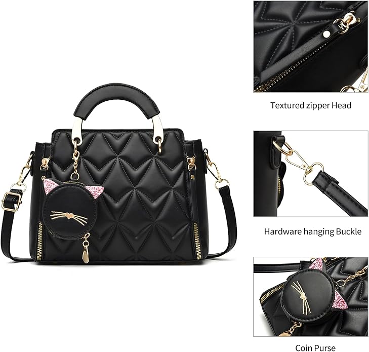 Xiaoyu Fashion Purses and Handbags for Women Ladies Crossbody Bags Top Handle Satchel Shoulder Bags Small Totes