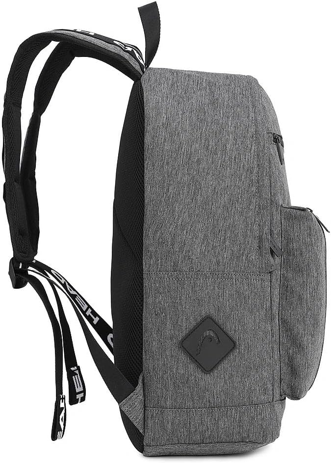 HEAD 30L Laptop Backpack for Men, Lightweight Work Backpacks Fits 15.6 inch Notebook, Waterproof Casual Daypack for Business/College/Travel/Daily, Gray