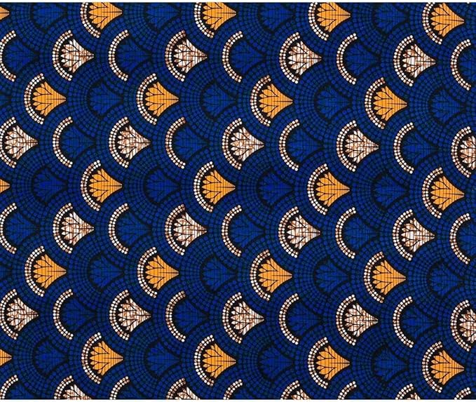 African Fabric 6 Yard Printed Wax Cloth African Ankara Fabric for Party Dress A64