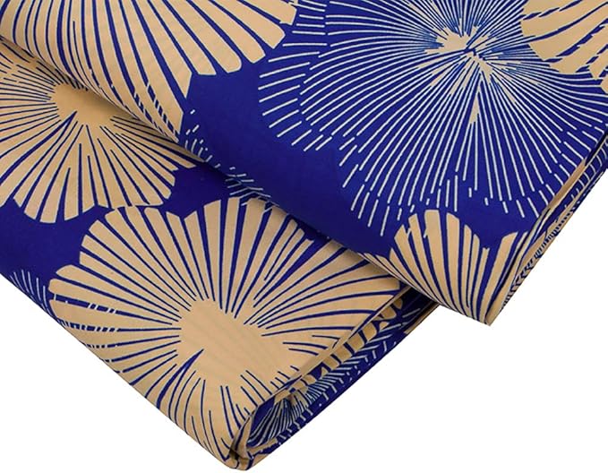 African Fabric Kente Cloth by The Yard 6 Yards/Pieces Polyester African American Ankara Print Wax Fabric A31