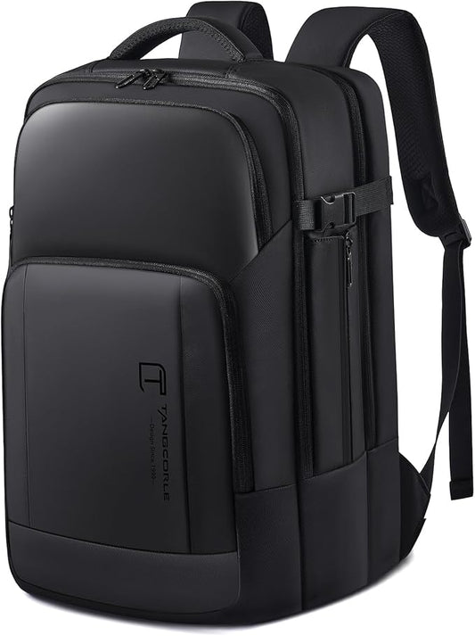 Travel Backpack for Men, 17.3 Inches Business Laptop Backpack Water-Resistant Carry on Airline Approved 18x14x8 Luggage Backpack with USB Charger Port