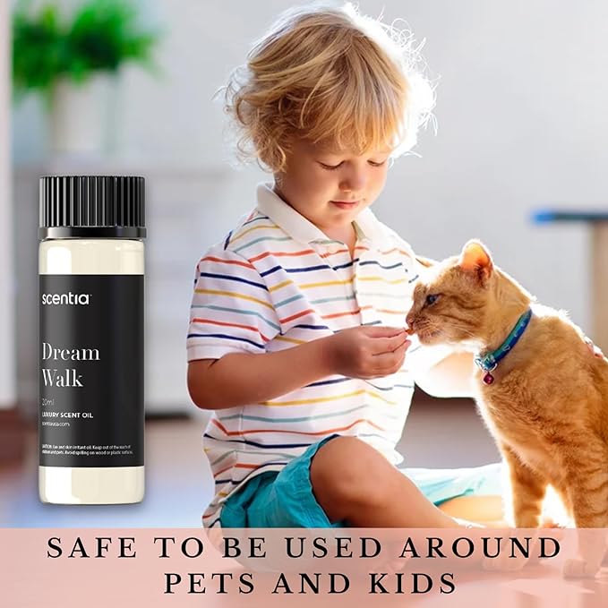 Hotel Diffuser Oil Inspired by The Westin Hotel Scent - 20 ml 0.67 fl oz - Essential Oil Blend White Tea, Cedarwood & Amber Notes for Aromatherapy Diffusers and Humidifiers - Dream Walk