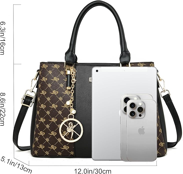 KURGOOL Women Purses and Handbags Top Handle Satchel Shoulder Bags Messenger Tote Bag for Ladie