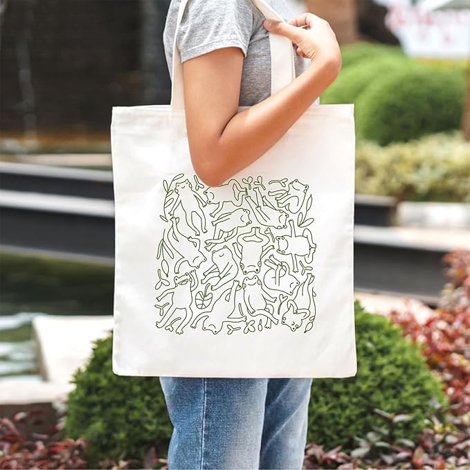 Mushroom Frog Tote Bag Cute Frogs Funny Canvas Bag Aesthetic Cotton Canvas Tote Bag for Women Gift Reusable Grocery Bag Shopping Beach Shoulder Bag