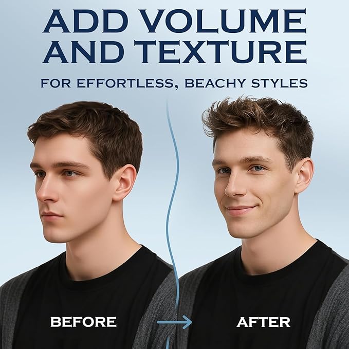 Sea Salt Spray for Men, Travel Essentials, Beach Vacation Essentials, Travel Size Beachy Hair Texturizing Hairspray, Surf Spray Adds Instant Volume, Men Gift Ideas, 3.4 Oz