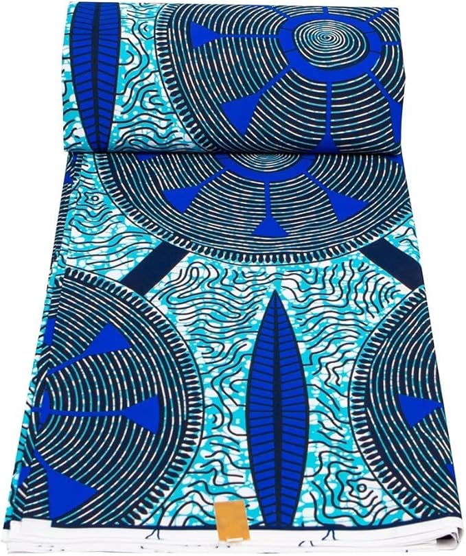 African Fabric 6 Yard Printed Wax Cloth African Ankara Fabric for Party Dress