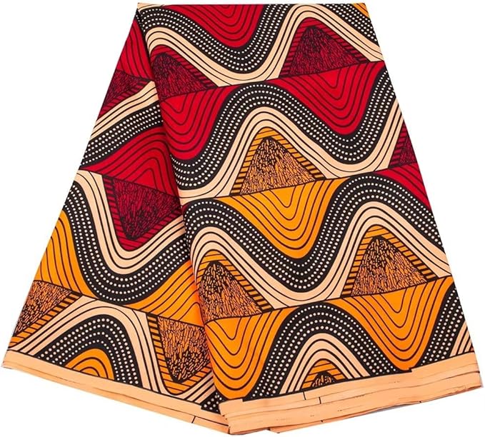 African Fabric 6 Yard Printed Wax Cloth African Ankara Fabric for Party Dress A67