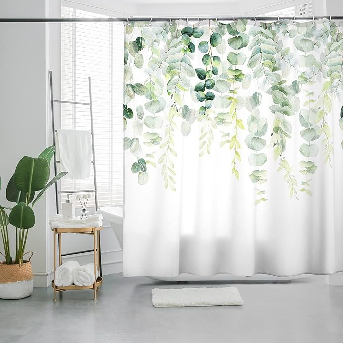 Bohemian Bathroom Curtain Colorful Boho Floral Print Beautiful Bright Polyester Fabric Cloth Shower Curtain for Bathroom Decoration, 72"x72"