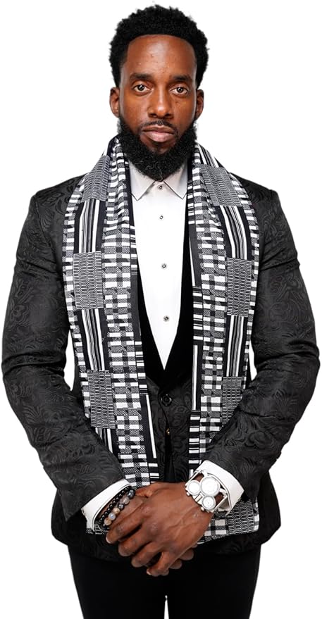 Dupsie's 1pc Kente African Print Graduation Stole, Made in Africa Black History, Festivals, Cultural, HBCU, Graduate, Schools