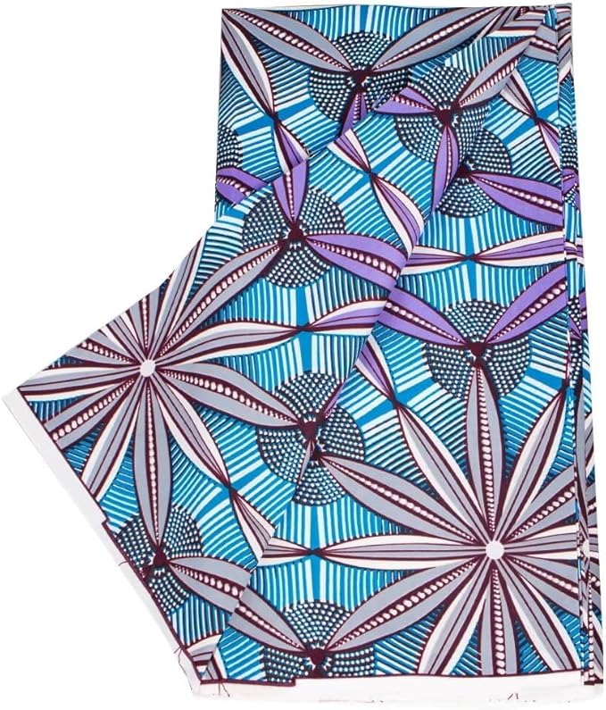 African Fabric 6 Yard Printed Wax Cloth African Ankara Fabric for Party Dress