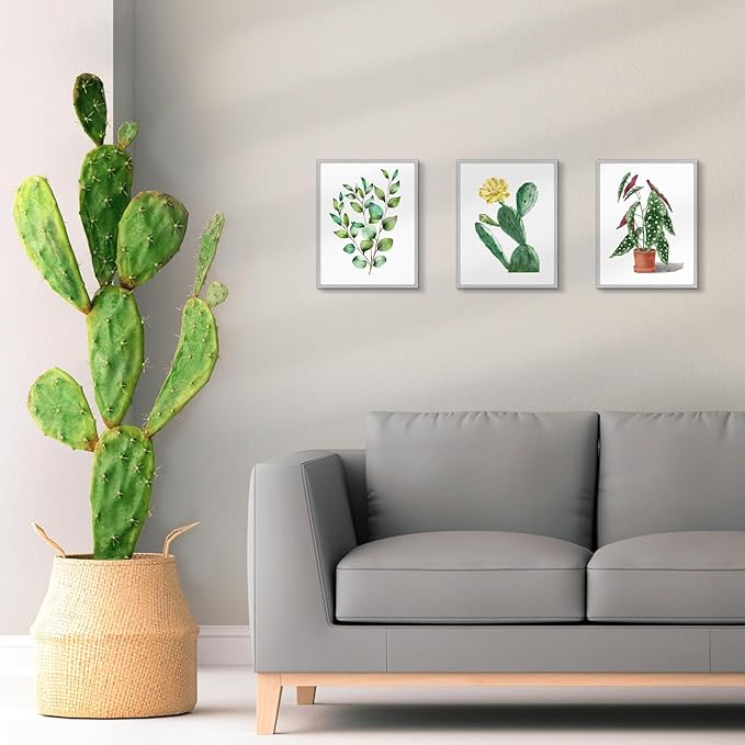 Golden State Art 11x14 Picture Frame 3 Pack - Aluminum Frames with 8x10 Removable Mats & Real Glass, Display 11x14 Posters or 8x10 Photos - Silver Gallery Wall Frames for Home Office Decor