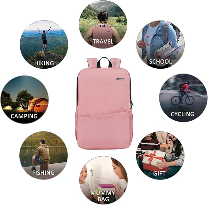 MAXTOP Deep Storage Laptop Backpack with USB Charging Port[Water Resistant] College Computer Bookbag Fits 16 Inch Laptop