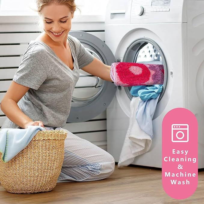 You Look Good Bath Rug, Fun Bathroom Rug,Hot Pink Bathroom Mat Cool Rugs for Bedroom Non Slip Microfiber Plush Cool Rugs for Bedroom Washable Absorbent for Bathtub 21"x25"