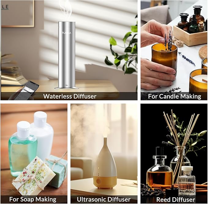 Hotel Luxury Essential Oil Set (3x20mL) – Scent Aromatherapy Oils for Diffusers – My Way, Bergamot 22, Oud Wood Scents –Idea for Home, Car, Hotel & Office – Long-Lasting Fragrance