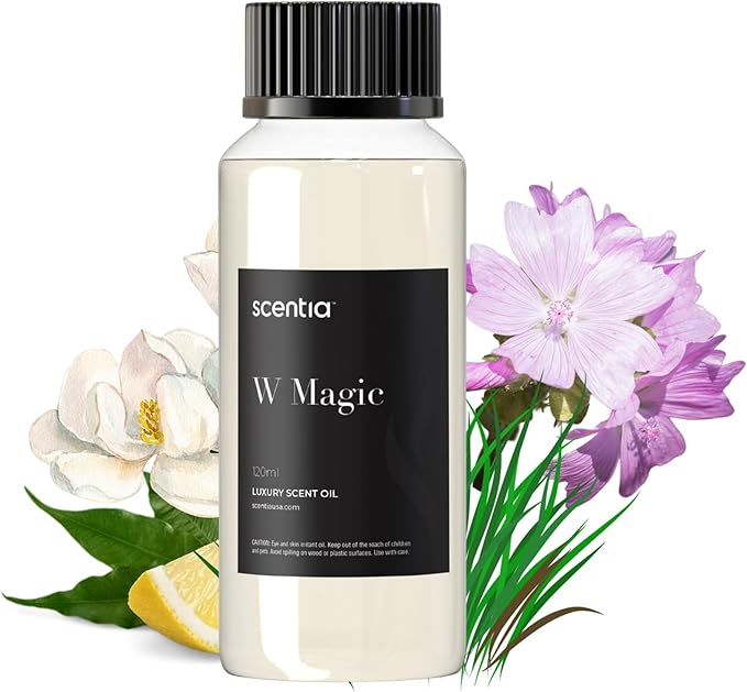W Magic Hotel Diffuser Oil Inspired by W Signature Hotel - 120 mL 4.06 fl oz - Aromatherapy Fragrance Inspired by 5-Star Hotels | Notes of Bergamot, Lemongrass, Jasmine