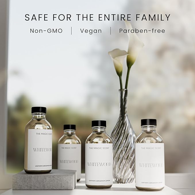 Whitewood Diffuser Oil - Hotel & Home Luxury Scents Inspired by 1 Hotel Miami, Compare to My Way Diffuser Oil Scents for Home, Designed for Use in All Diffusers - 16.9 fl oz, 500 mL