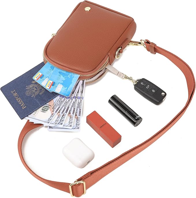 INICAT Travel Small Sling Bag Leather Crossbody Bags for Women Fanny Packs Cross Body Bag for Woman Cross Body Purses