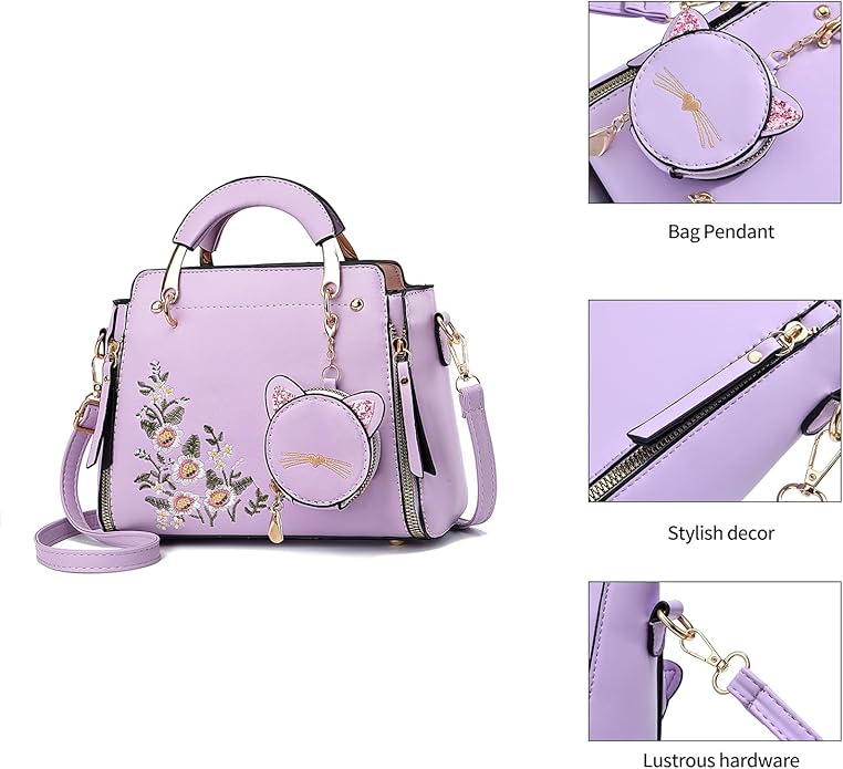 Xiaoyu Fashion Purses and Handbags for Women Ladies Crossbody Bags Top Handle Satchel Shoulder Bags Small Totes