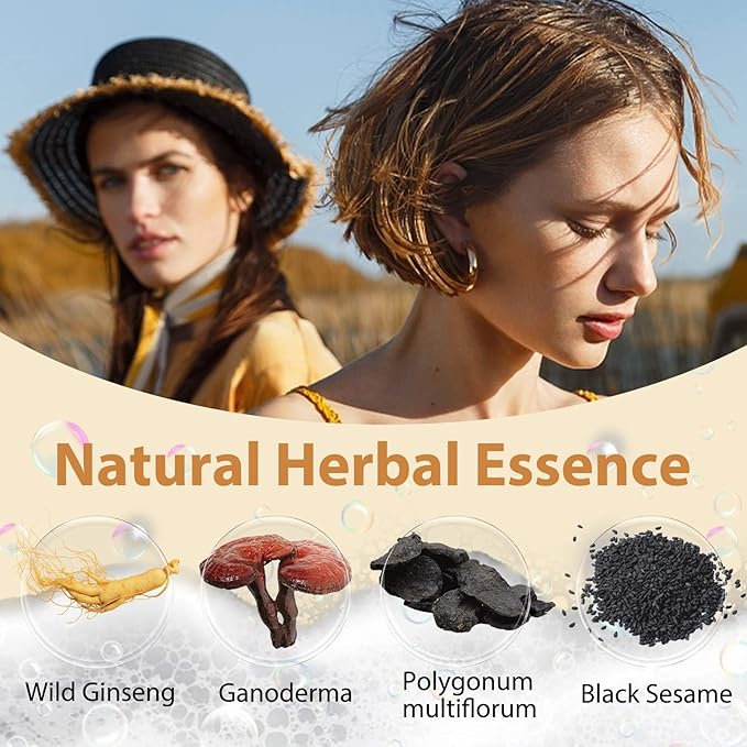 Instant Wine Red Hair Dye Shampoo for Gray Hair 3 in 1, Natural Red Hair Color Shampoo for Women Men Colors in Minutes, Salon Home Use Hair Dye 16.9 Fl Oz (Wine red)