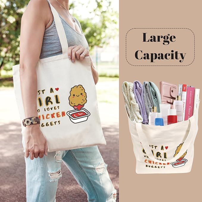 Tote Bag for Women, Canvas Tote Bag with Pockets,Canvas Shopping Bags,Reusable Grocery Bags