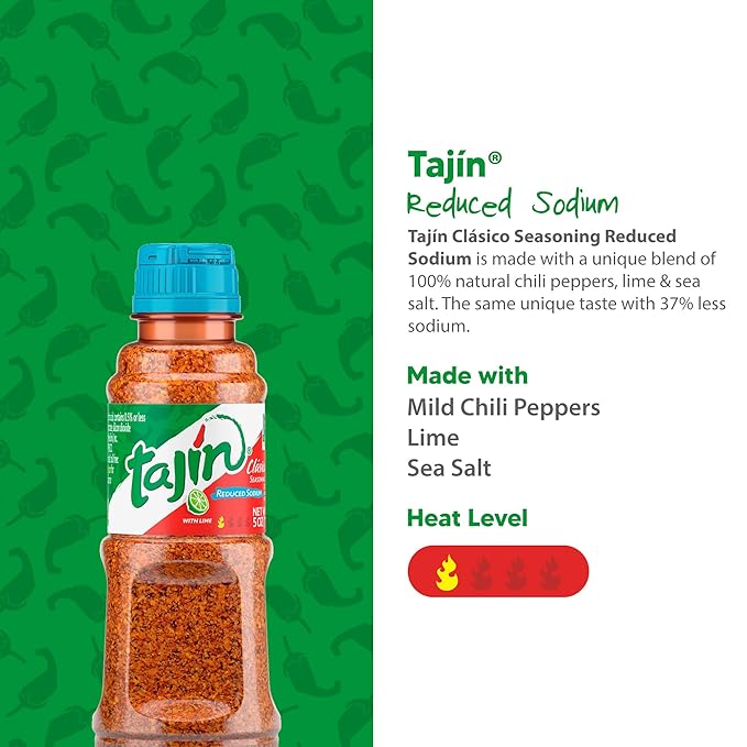 Tajin Clásico Reduced Sodium Seasoning 5 oz (Pack of 3)