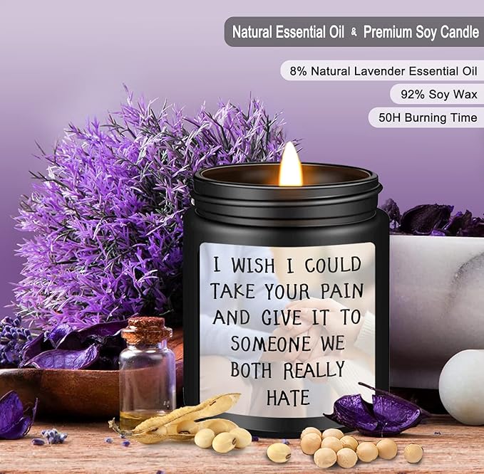 Get Well Soon/Feel Better Gifts for Women Men, Inspirational Candles, Consolation Gift, Mercy, Cheer Up, Condolence Gifts for Women Men