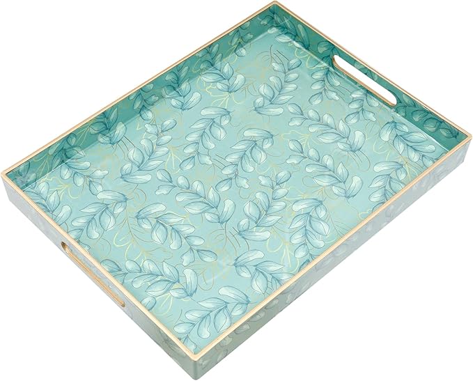 Coffee Table Tray, Serving Trays with Handles, Large Tray for Ottoman Coffee Table, Trays for Living Room Modern