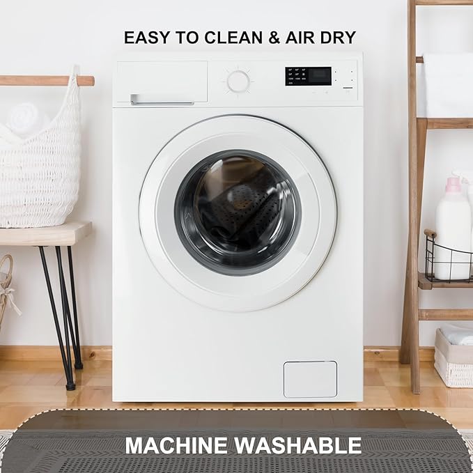 Bath Mat for Tub & Shower, Non Slip Soft Bathmat with Suction Cups & Drain Holes, Machine Washable Bathtub Floor Liner Mats for Bathroom, 35x16 Inch, Black