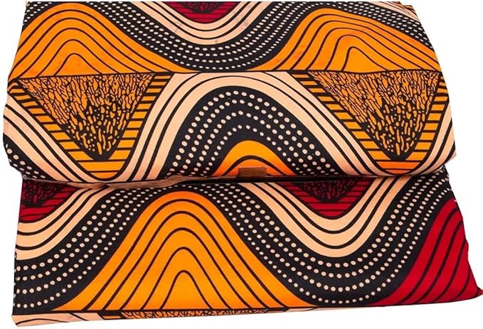 African Fabric 6 Yard Printed Wax Cloth African Ankara Fabric for Party Dress A67