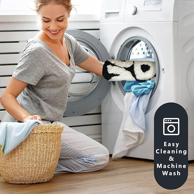 You Look Good Bath Rug, Fun Bathroom Rug,Black Bathroom Rugs Cool Rugs for Bedroom Non Slip Microfiber Plush Cool Mat for Bedroom Washable Absorbent for Bathtub 21"x25"