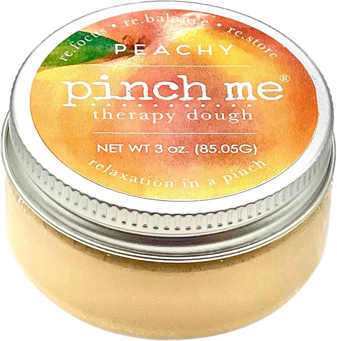 Pinch Me Therapy Dough - Holistic Aromatherapy Stress Relieving Putty - 10 Ounce (Peachy)