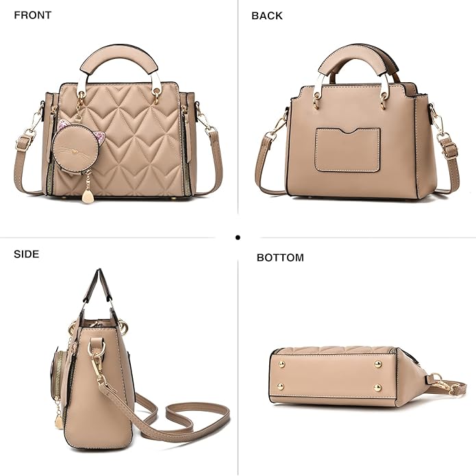 Xiaoyu Fashion Purses and Handbags for Women Ladies Crossbody Bags Top Handle Satchel Shoulder Bags Small Totes